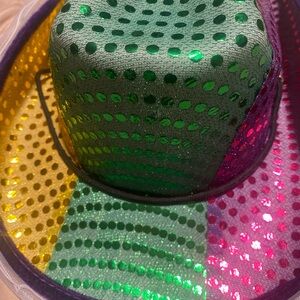 Mardi Gras Light up hat
